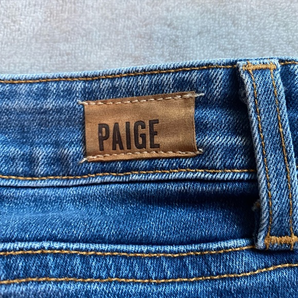PAIGE Skyline Ankle Peg Dark Wash Jeans - Picture 8 of 9